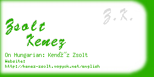 zsolt kenez business card